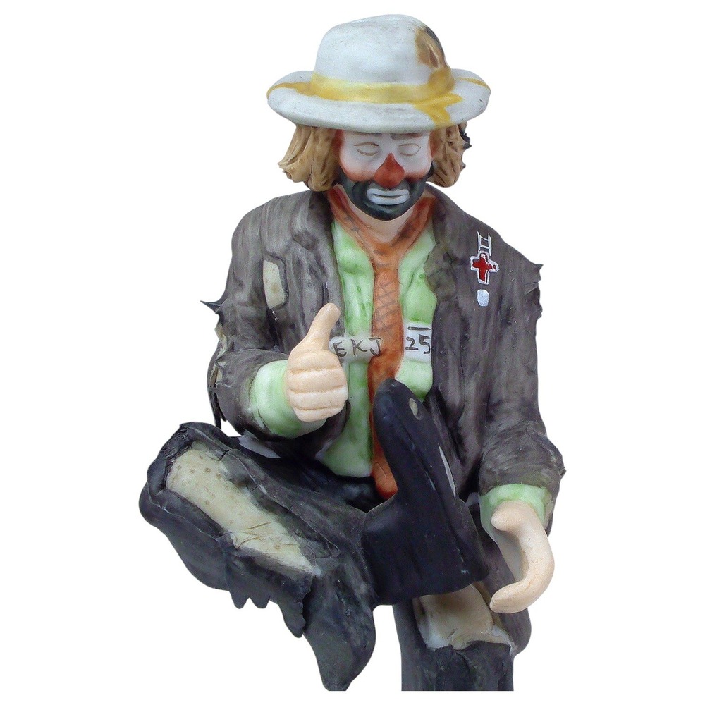 Flambro Emmett Kelly Jr Clown Figure "A Hole in the Sole"‎ Box/COA Mint 1987 VTG - Picture 10 of 11